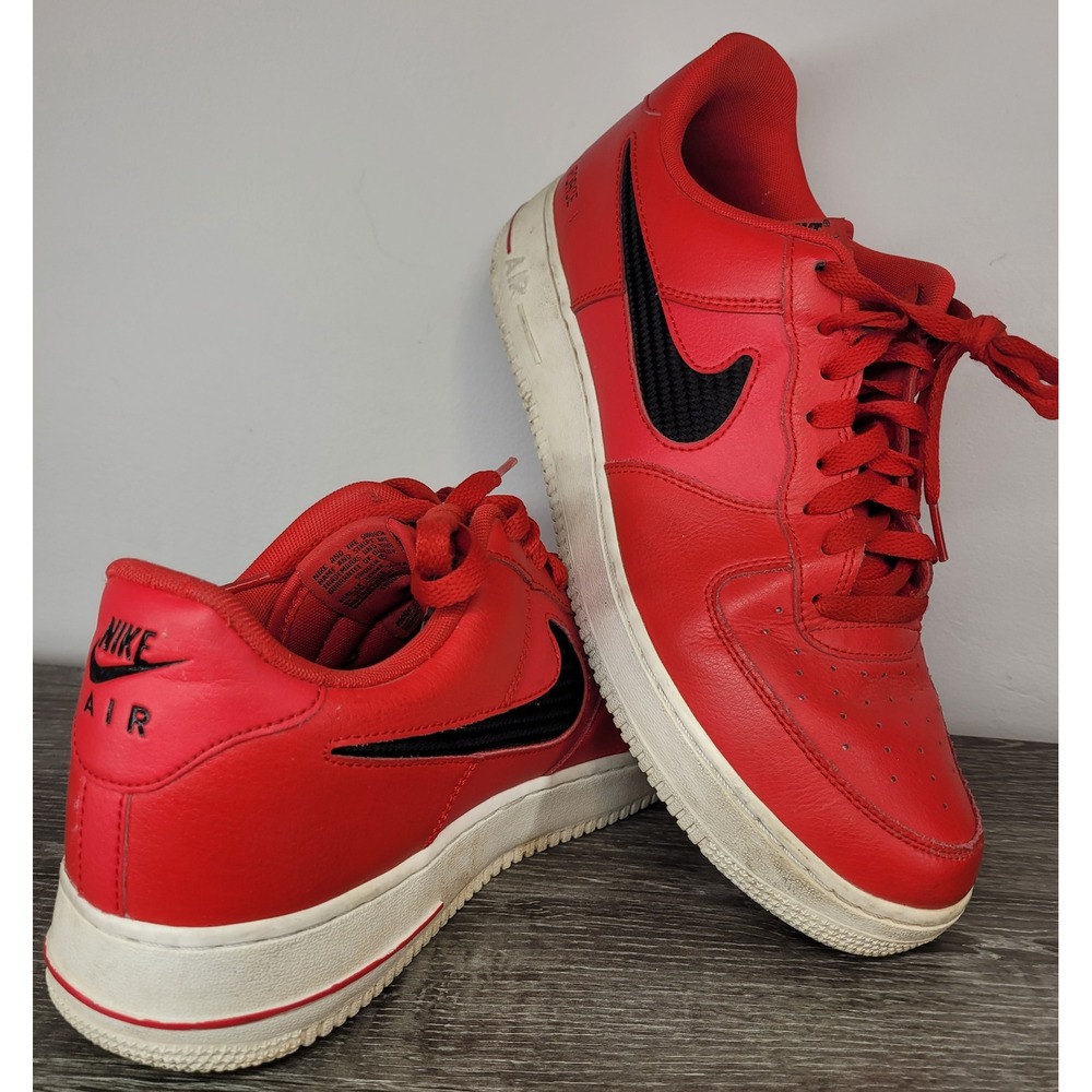 Nike Air Force 1 Low LV8 University Red Carbon Fiber Swoosh CZ7377-600 Men's 11